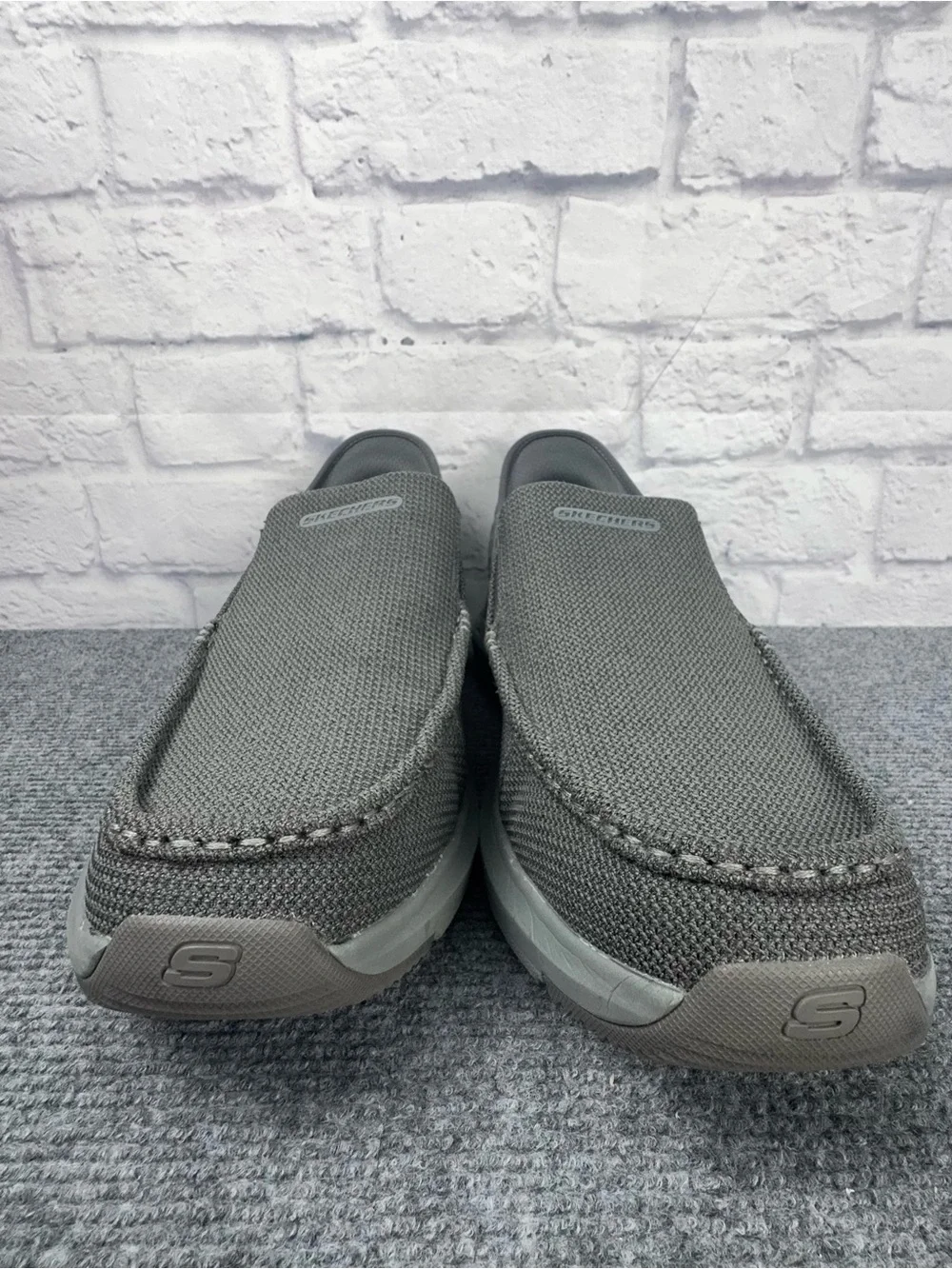 Skechers Slip-Ins Arch Fit Gray Hands Free Casual Shoes Mens 13